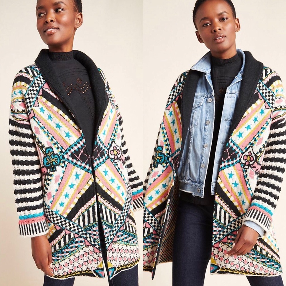 Anthropologie Multicolor Patterned Jacket - Picture 6 of 11